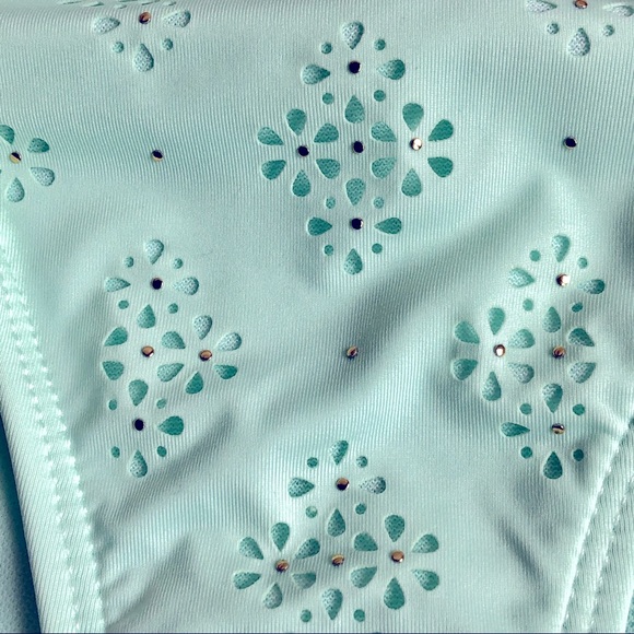 NEW 96 Degrees Bikini Swim Bottom Small Green Women’s - Picture 6 of 15